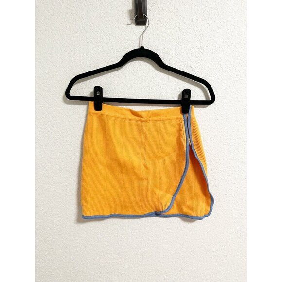 Finesse Womens Riley Radiating Set Long Sleeve Top Mini Skirt Orange Size XS/S - Picture 5 of 9